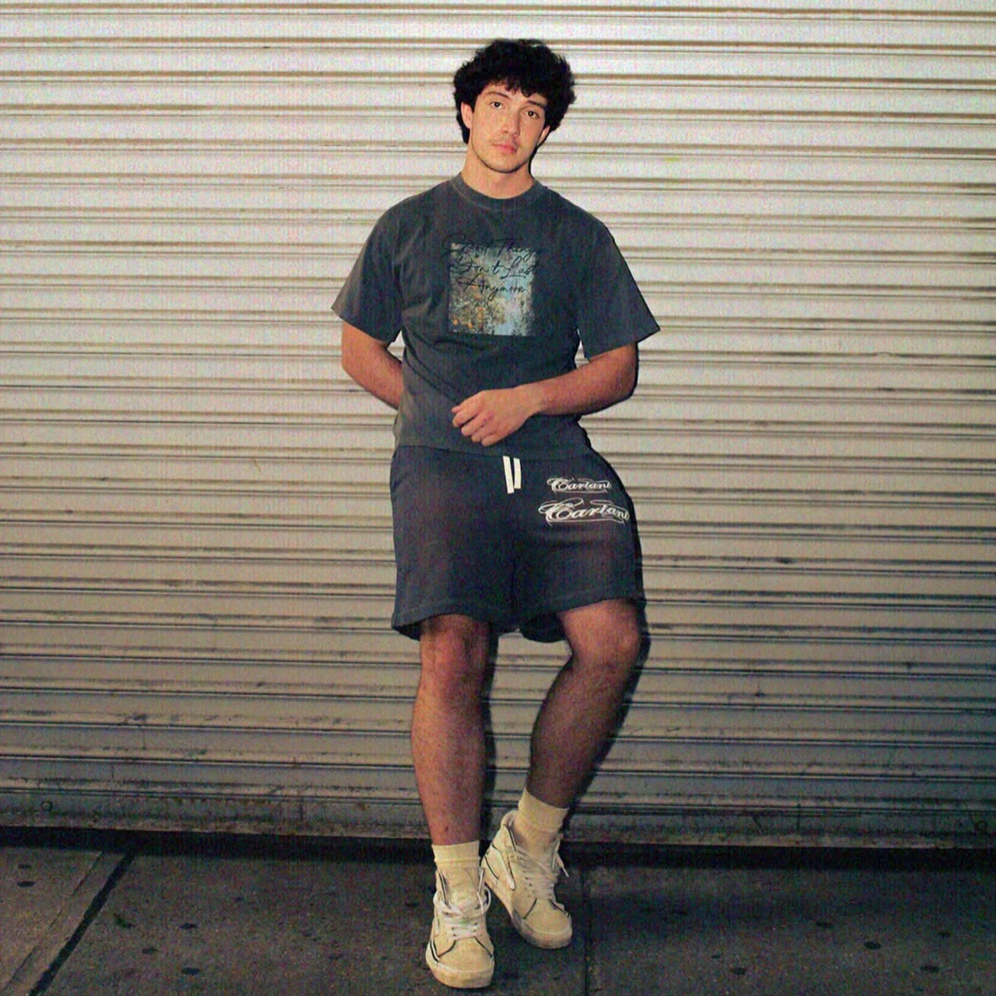 CARIANI® Script Sun-Faded Cotton Shorts