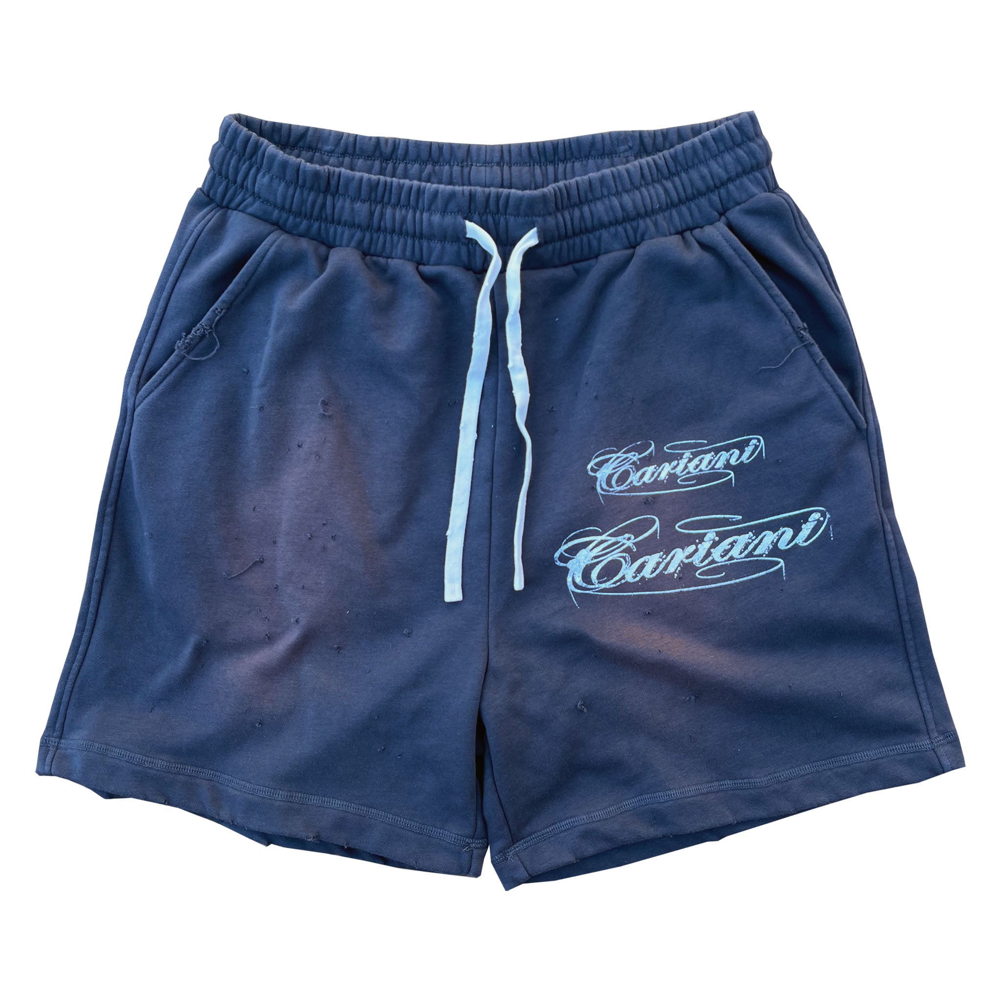 CARIANI® Script Sun-Faded Cotton Shorts