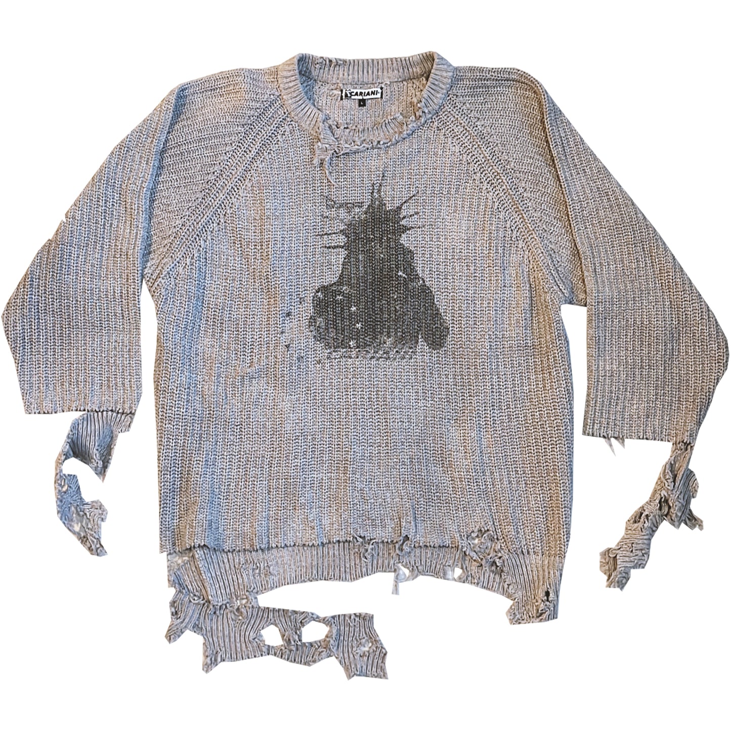 CARIANI® Destroyed Spike Sweater