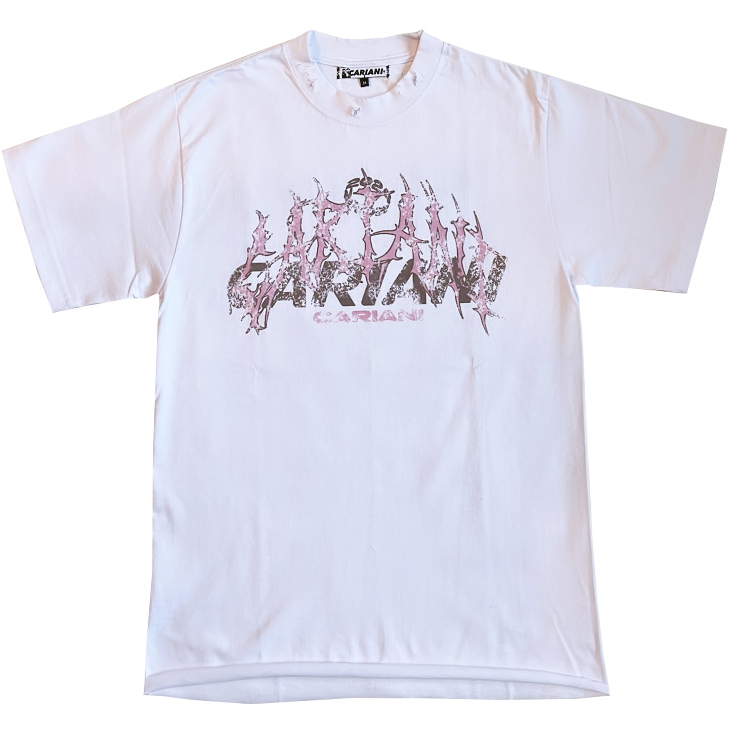 CARIANI® Pink Logo Stack Tee