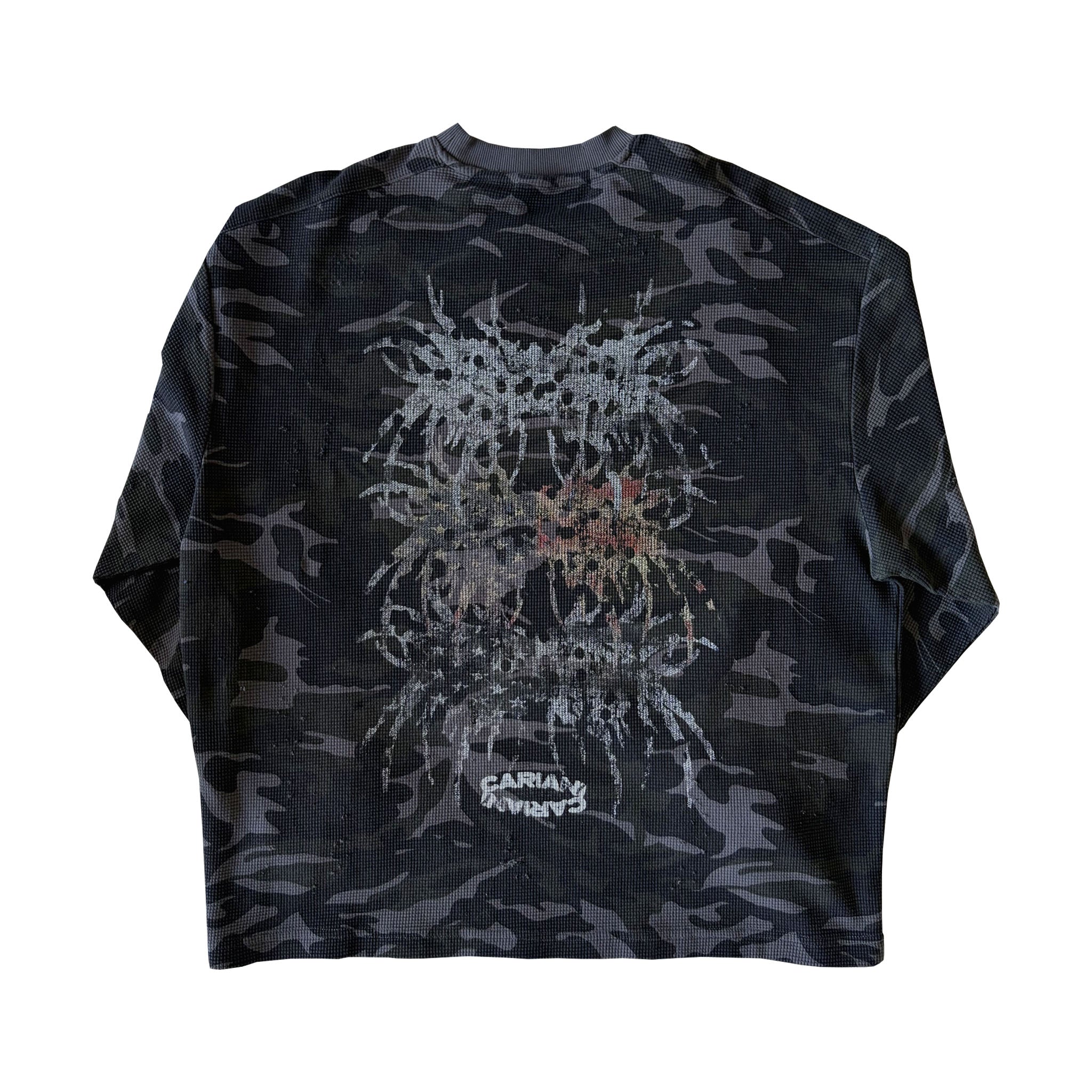 CARIANI® Patriangel Camo Waffle LS Tee