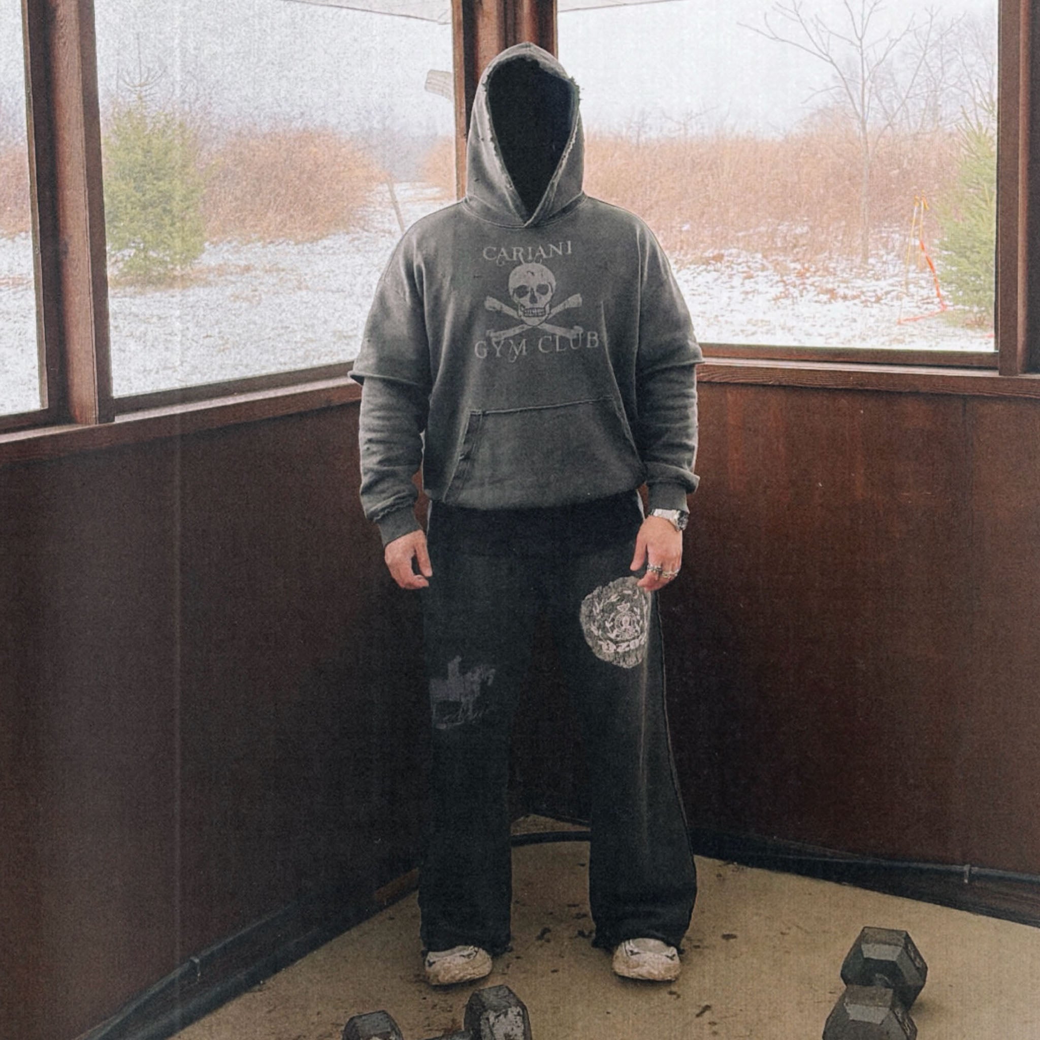 CARIANI® Gym Club Double Layered Pump Cover Hoodie