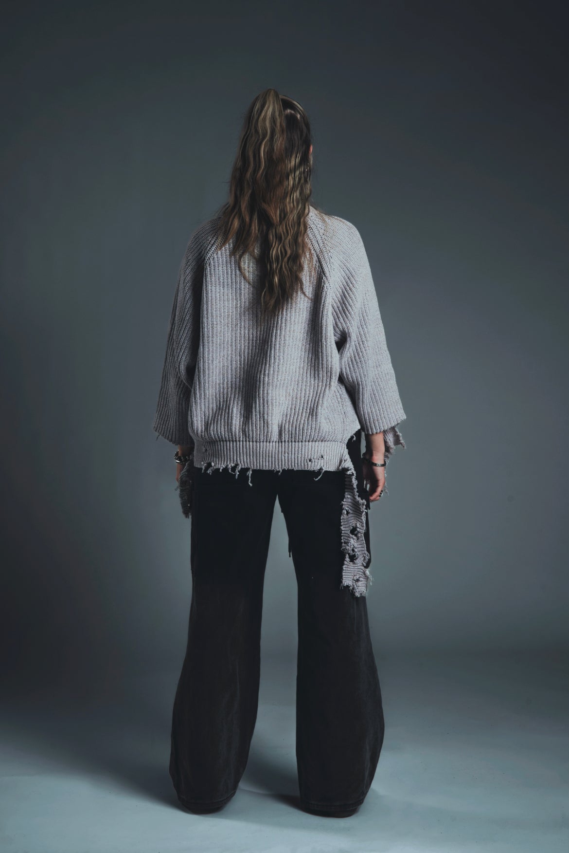 CARIANI® Destroyed Spike Sweater