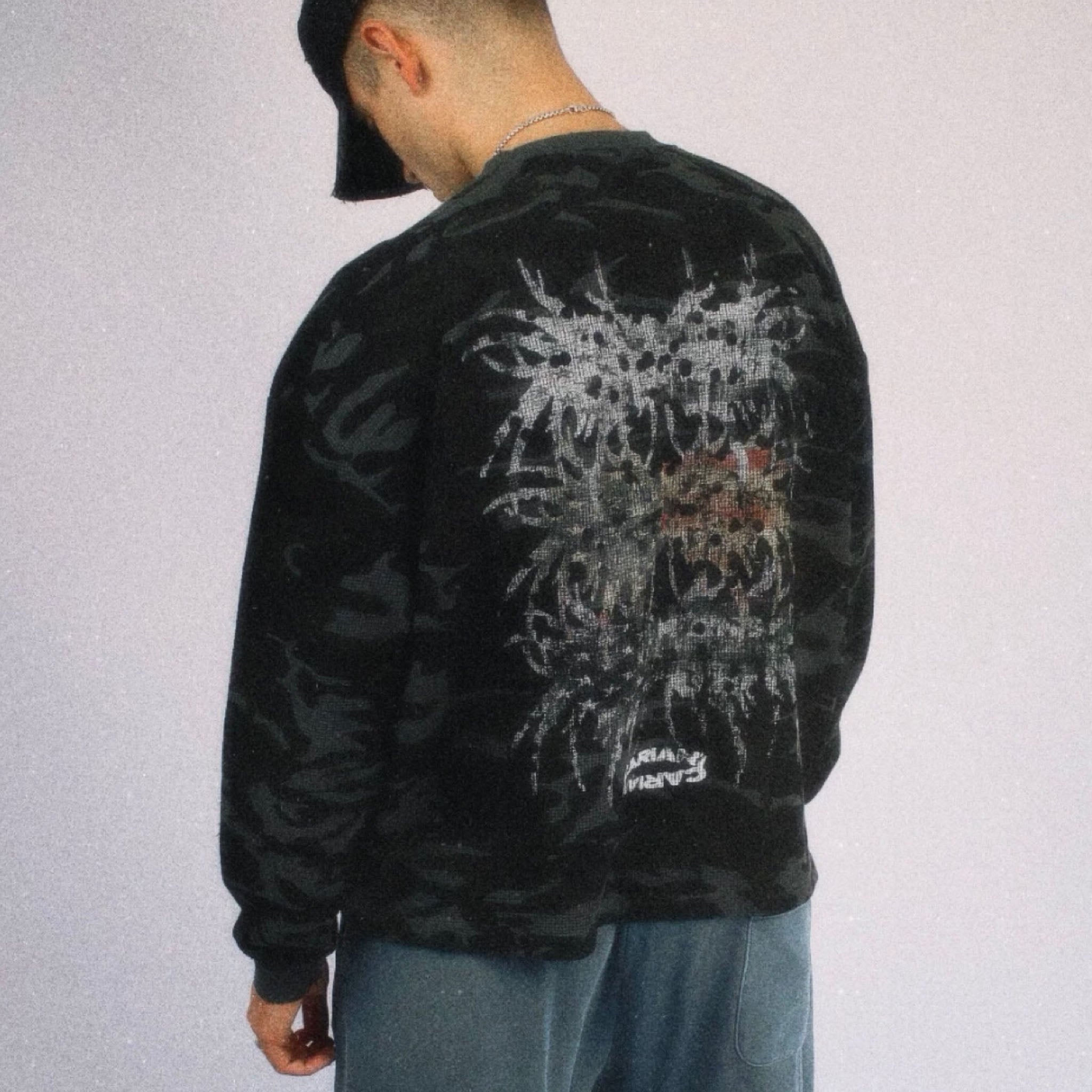 CARIANI® Patriangel Camo Waffle LS Tee
